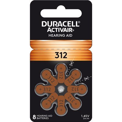 40% OFF Duracell Activair MF Batteries, size 312 (10 cards of 8 batteries)- ONLY 1